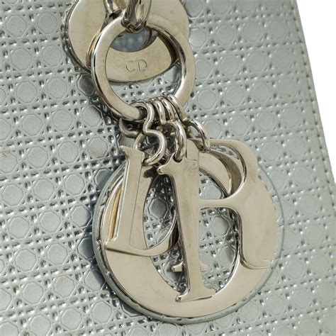 lady dior silver|lady dior pouch review.